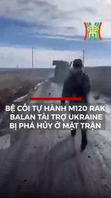 Nga triệt phá bệ cối tự hành M120 Rak của Ukraine