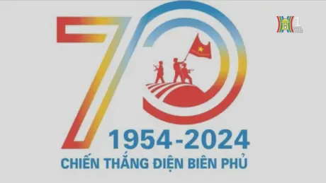 Mẫu biểu trưng tuyên truyền 70 năm chiến thắng Điện Biên Phủ

