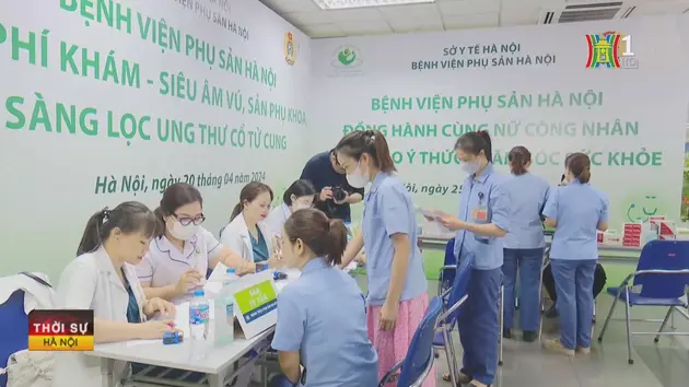 Hà Nội khám sức khỏe miễn phí cho 600 công nhân 