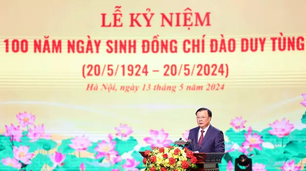 Kỷ niệm 100 năm Ngày sinh đồng chí Đào Duy Tùng