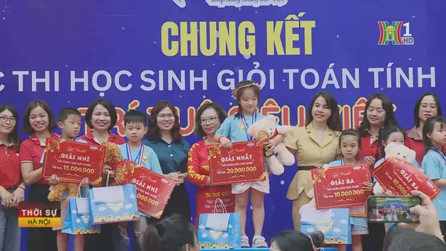 Hơn 600 học sinh mầm non tranh tài tính nhẩm nhanh