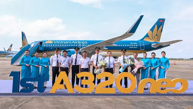 Vietnam Airlines nhận tàu bay Airbus A320neo đầu tiên