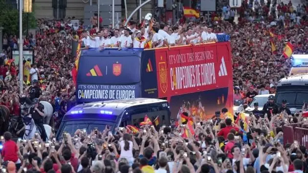 Tây Ban Nha chào đón nhà vô địch Euro trở về