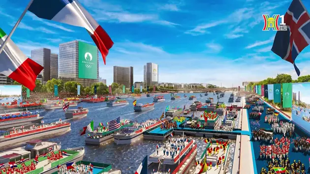 Lễ khai mạc Olympic Paris 2024 diễn ra bên bờ sông Seine