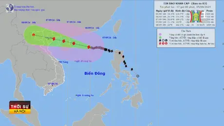 Cập nhật thông tin về bão số 3