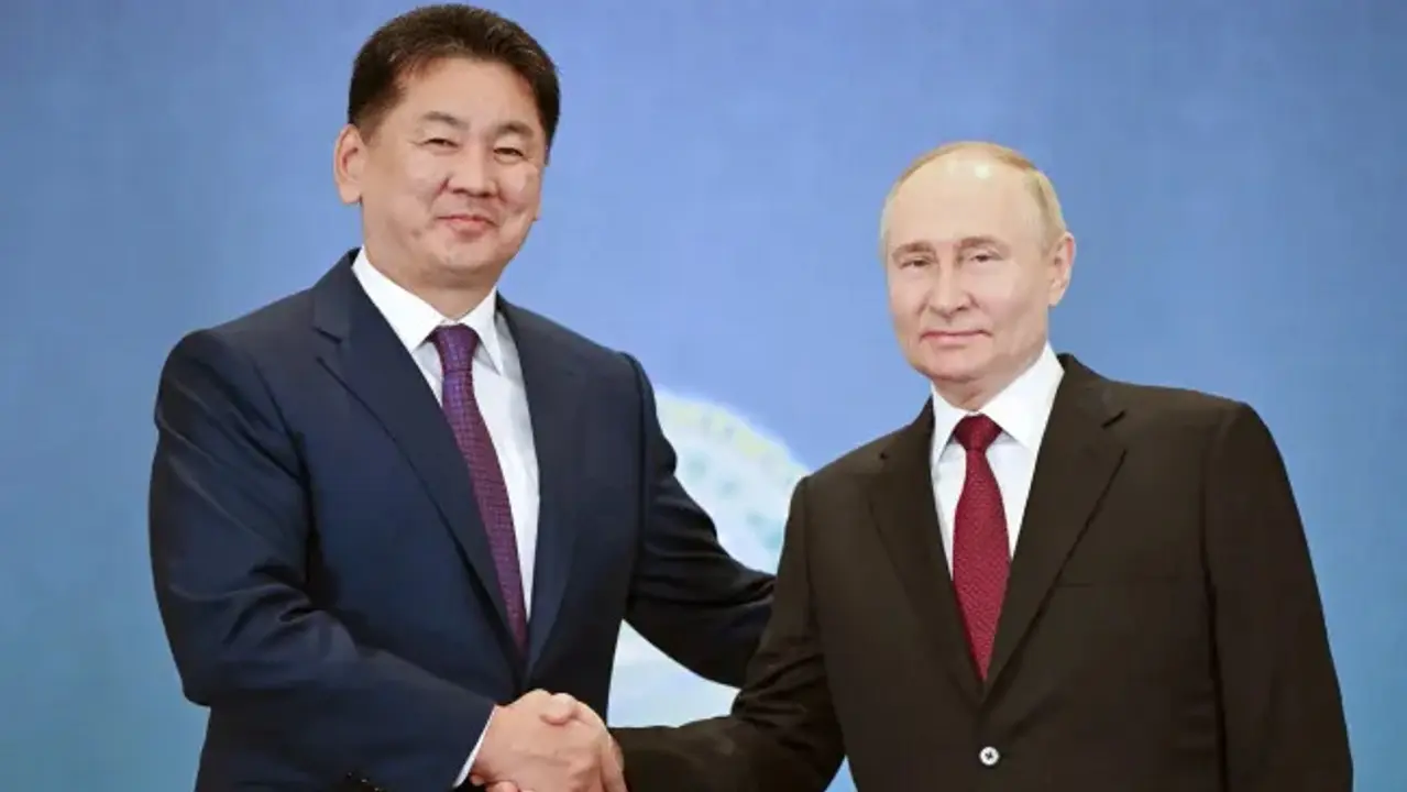 Tổng thống Nga Putin thăm Mông cổ ngày 3/9. Nguồn: AFP