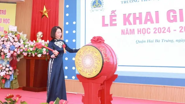 Trường Tiểu học Võ Thị Sáu khai giảng năm học mới