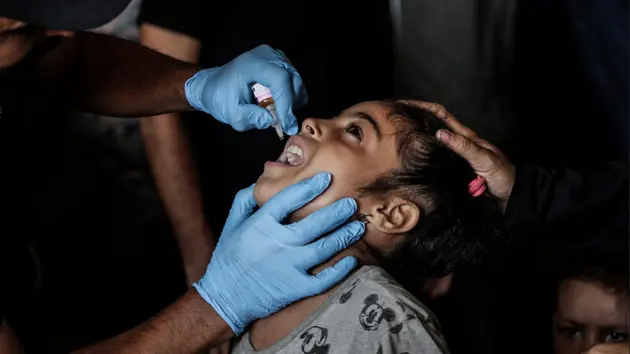 Chiến dịch uống vaccine phòng bại liệt ở phía Bắc Gaza