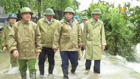 Giám đốc CATP kiểm tra công tác chống lũ tại Mỹ Đức