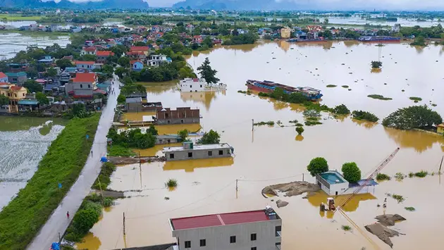 Ninh Bình phát lệnh di dân do lũ dâng cao