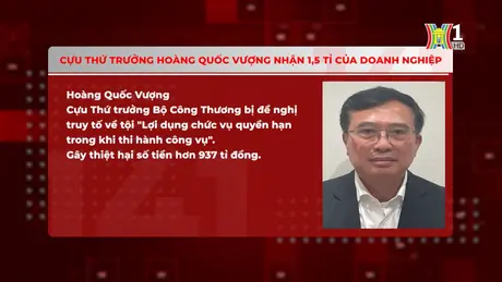 Cựu Thứ trưởng nhận 1,5 tỉ của doanh nghiệp