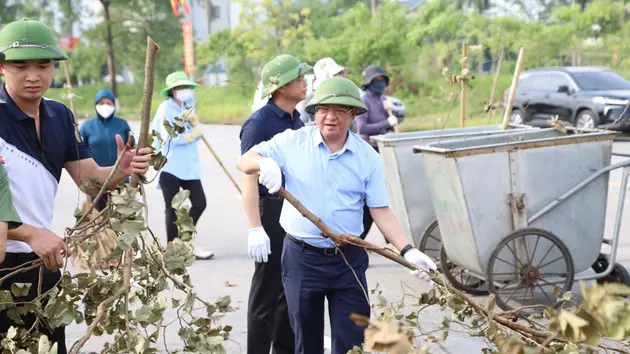 Mê Linh phát động tổng vệ sinh môi trường