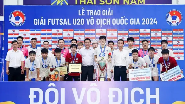 Thái Sơn Bắc vô địch giải Futsal U20 quốc gia