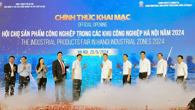 120 gian hàng tham gia Hội chợ sản phẩm công nghiệp Hà Nội