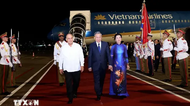 Tổng Bí thư, Chủ tịch nước Tô Lâm đã đến La Habana, bắt đầu thăm cấp Nhà nước Cộng hoà Cuba