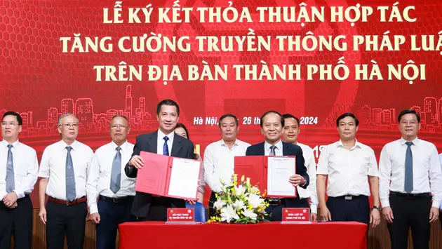 Đài Hà Nội hợp tác truyền thông pháp luật trên địa bàn