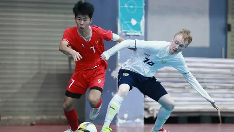 U19 futsal Việt Nam kiên cường cầm hòa trước U19 futsal Nga