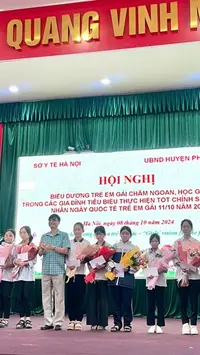 Hà Nội biểu dương 100 trẻ em gái tiêu biểu