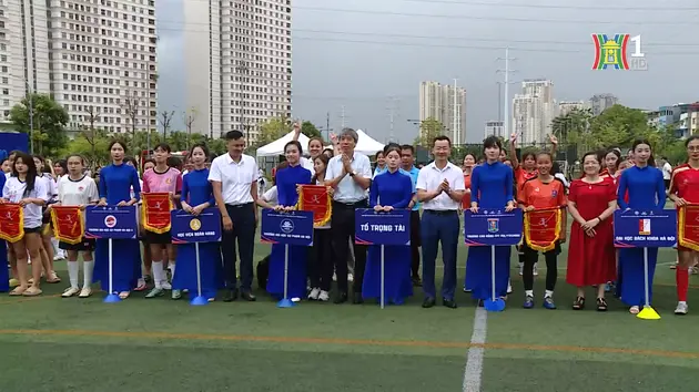 Khai mạc giải bóng đá nữ sinh viên Thủ đô 2024