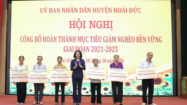 Huyện Hoài Đức hoàn thành sớm mục tiêu giảm nghèo bền vững