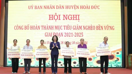 Huyện Hoài Đức hoàn thành sớm mục tiêu giảm nghèo bền vững