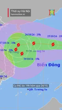 Bão Trà Mi có thể đổi hướng bất thường