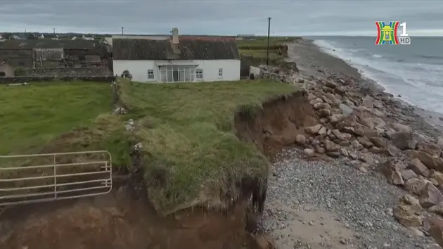 Xói mòn bờ biển Ballyhealy ở Ireland