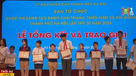 86 tác giả trẻ đạt giải Cuộc thi sáng tạo khoa học