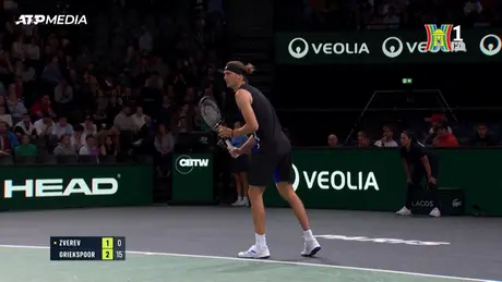 Alexander Zverev thắng dễ 2-0 tại Paris Master