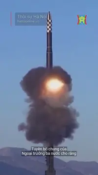 Mỹ, Nhật, Hàn lên án vụ phóng ICBM của Triều Tiên