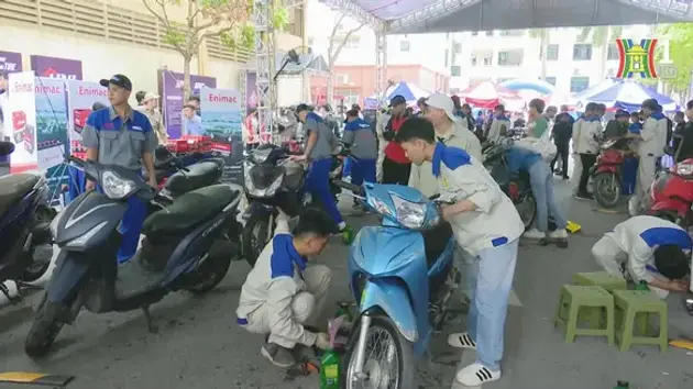 Ngày hội chăm sóc xe máy tại Hà Nội