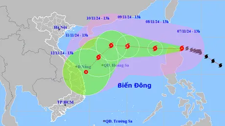 Bão Yinxing sắp vào Biển Đông, gió giật cấp 17