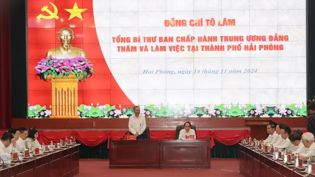 Tổng Bí thư: Hải Phòng cần tăng tốc đô thị hóa