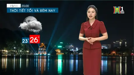 Dự báo thời tiết tối | 15/11/2024