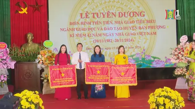 Huyện Đan Phượng biểu dương, tôn vinh các nhà giáo tiêu biểu