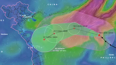 Bão Manyi vào Biển Đông, trở thành cơn bão số 9