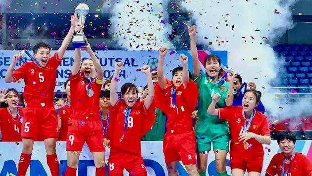 Futsal nữ Việt Nam vô địch Futsal nữ Đông Nam Á 2024