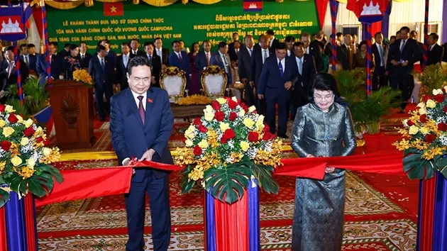 Khánh thành Nhà hành chính Quốc hội Campuchia 