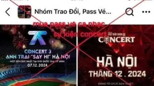 Bị lừa đảo khi mua vé 'Anh trai say hi' trên mạng