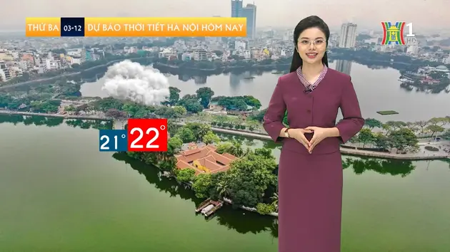 Dự báo thời tiết trưa | 03/12/2024
