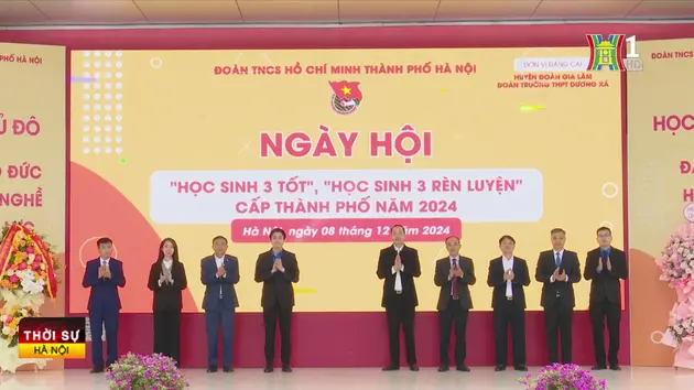 Ngày hội học sinh '3 rèn luyện, 3 tốt'