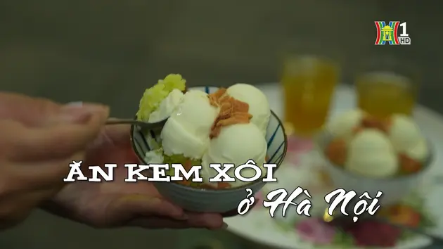 Ăn kem xôi ở Hà Nội | Nhịp sống Hà Nội | 10/12/2024