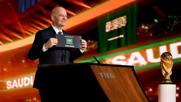 Ả Rập Xê Út đăng cai Vòng chung kết World Cup 2034