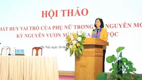 Phát huy vai trò của phụ nữ trong kỷ nguyên mới 