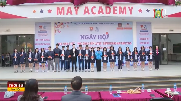 500 học sinh, sinh viên tham gia Ngày hội '3 rèn luyện'