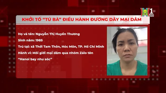 Bắt 'tú bà' điều hành đường dây mại dâm 