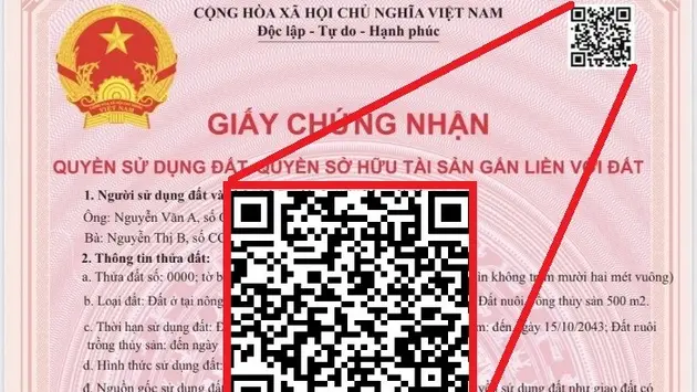 Năm thông tin có trên sổ đỏ khi quét mã QR