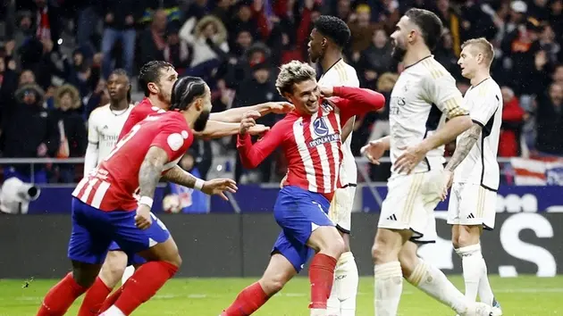 Atletico Madrid vào tứ kết Cúp nhà vua