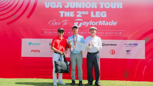 Hồ Anh Huy vô địch lần thứ hai tại VGA Junior Tour