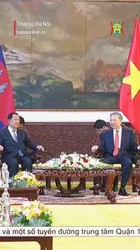Tổng Bí thư hội kiến Chủ tịch đảng Nhân dân Campuchia